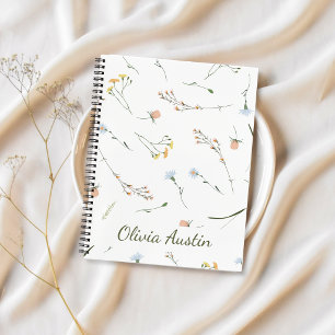 Wildflower Meadow Personalized Notebook