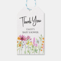 Wildflower Meadow Personalized Thank You Gift Tags