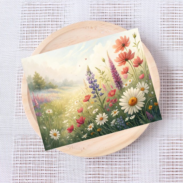 Wildflower Meadow Postcard – Colorful Summer Bloom (Creator Uploaded)