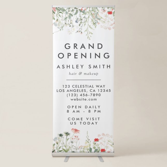 Wildflower Meadow Retractable Banner (Front)