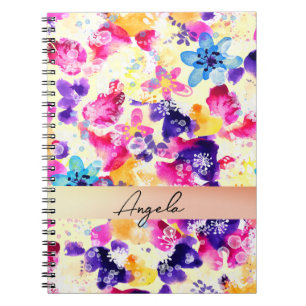 Wildflower Meadow Shabby Flowers Notebook