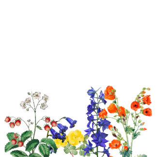 Wildflower Meadow Spring Floral Colorful Wedding Foam Board