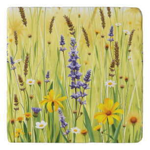 Wildflower Meadow Summer Pattern Trivet