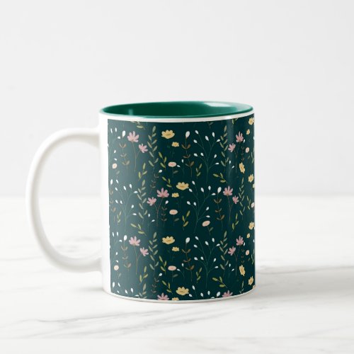 Wildflower meadow Two_Tone coffee mug