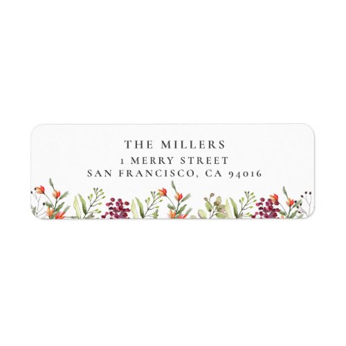 Wildflower Meadow Wedding Address Labels
