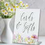 Wildflower Meadow Wedding Cards & Gifts Pedestal Sign