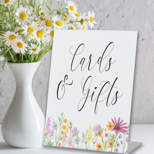 Wildflower Meadow Wedding Cards  Gifts Pedestal Sign
