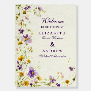 Wildflower Meadow Wedding Foam Board