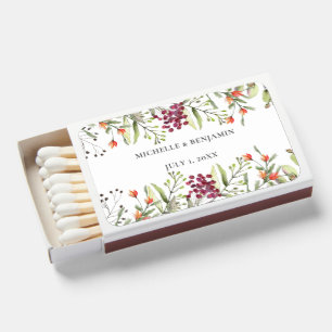 Wildflower Meadow Wedding Matchboxes