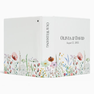 Wildflower Meadow Wedding Planner Binder