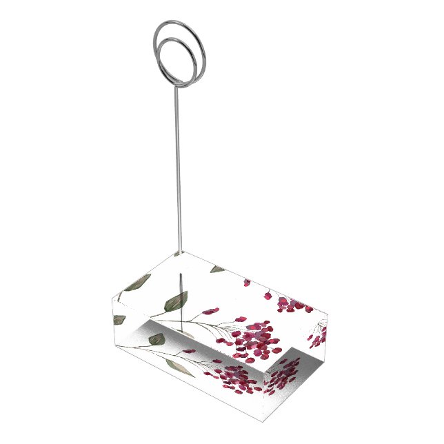 Wildflower Meadow Wedding Thank You Favors Place Card Holder (Corner)