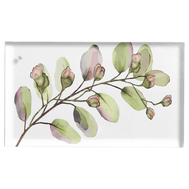 Wildflower Meadow Wedding Thank You Favors Place Card Holder (Front)