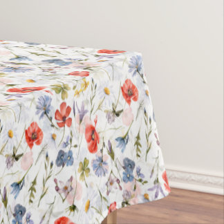 WIldflower Meadow With Poppies Tablecloth