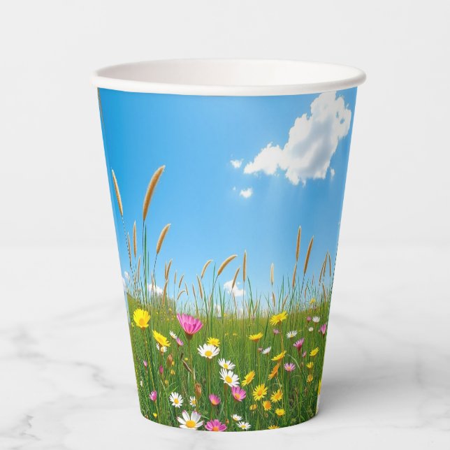 Wildflower Meadow Wraparound Easter Cups (Front)
