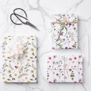 Wildflower Meadow Wrapping Paper Sheets