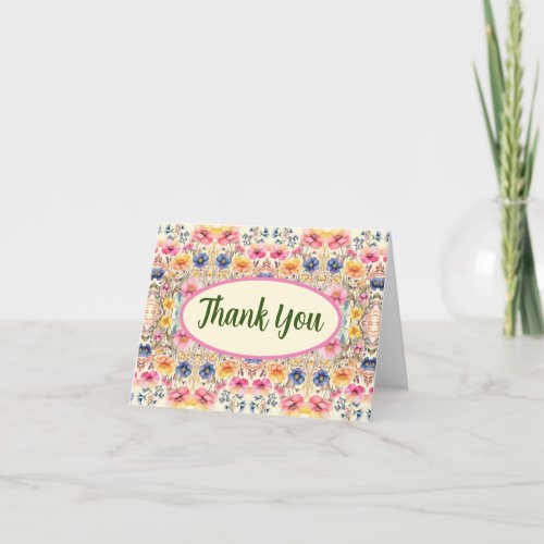 Wildflower Meadows Thank You Card