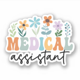 Wildflower Medical Assistant CMA, Med Assistant Sticker