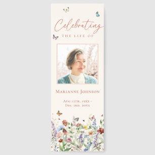 Wildflower Memorial Celebration of Life Bookmarks