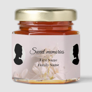 Wildflower memorial honey jar favor favors