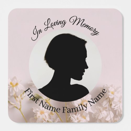 Wildflower memorial stickers