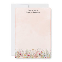 Wildflower Modern Botanical Floral Personalized