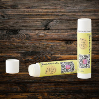 Wildflower Modern Business Logo Instagram Qr Code Lip Balm