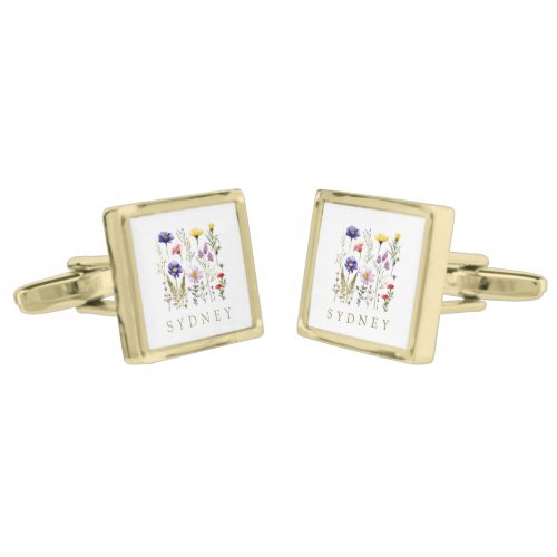 Wildflower modern  Cufflinks