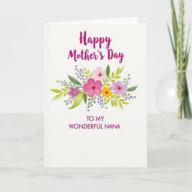 Wildflower Mom Day Card (Front)