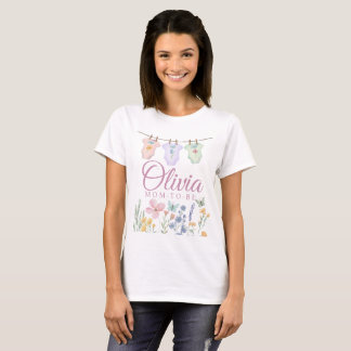 Wildflower Mom-to-be Baby Shower  T-Shirt