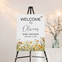 Wildflower Mommy to Bee Baby Shower Welcome Sign