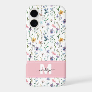 Wildflower Monogram iPhone 17 Case