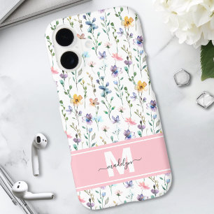 Wildflower Monogram iPhone 17 Case
