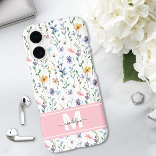 Wildflower Monogram iPhone 17 Case