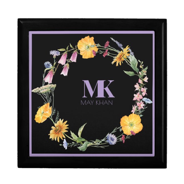 Wildflower Monogram for Mom Gift Box (Front)