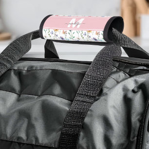 Wildflower Monogram Luggage Handle Wrap