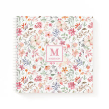 Wildflower Monogram Notebook Journal