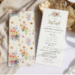 Wildflower Monogram | Ornate Boho Wedding Program