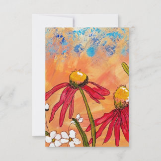 Wildflower Morning Thank You Card