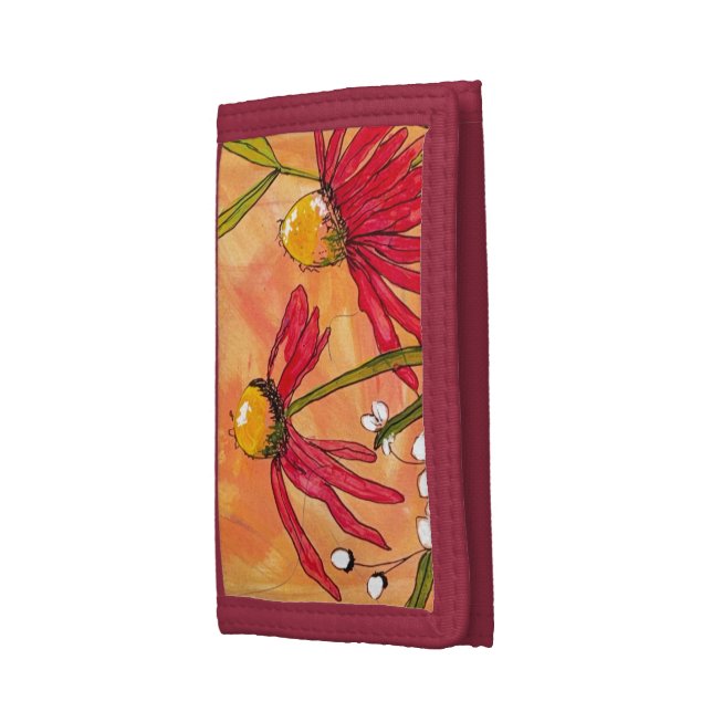 Wildflower Morning Trifold Wallet (Side)