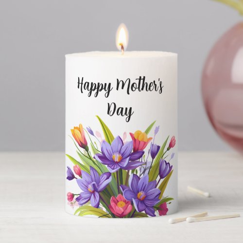  Wildflower Mothers Day 2024 Pillar Candle