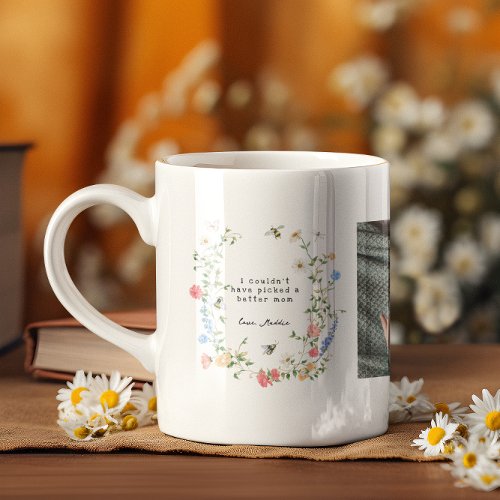 Wildflower Mothers Day  3 Photo Collage Coffee Mug