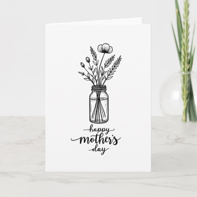 Wildflower Mothers Day Art Card (Front)