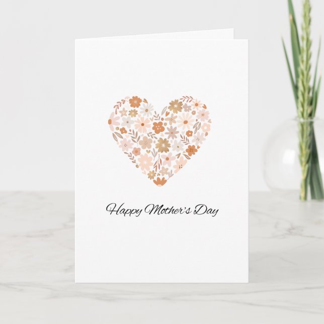 Wildflower Mothers Day Greeting Card (Front)