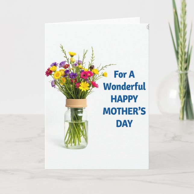 Wildflower Mothers Day Keepsake Card (Front)
