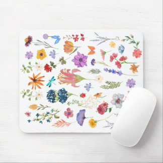 Wildflower Mouse Pad | Botanical Desk Accessory