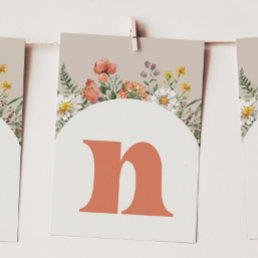 Wildflower &quot;N&quot; High Chair Bunting Banner Card