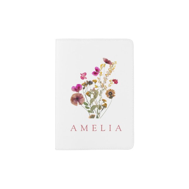 Wildflower  Name  Passport Holder (Front)