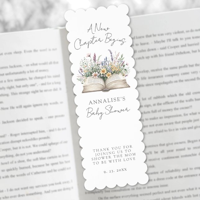 Wildflower New Chapter Book Baby Shower Bookmarks (Wildflower New Chapter Book Baby Shower Bookmarks)
