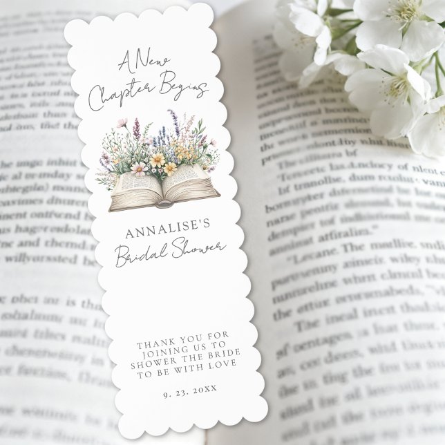 Wildflower New Chapter Book Bridal Shower Bookmarks (Wildflower New Chapter Book Bridal Shower Bookmarks)