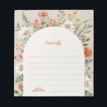 Wildflower Notecards | Notepad<br><div class="desc">Wildflower Notecards. Have guests write a special note.
Ready to be personalized by you!</div>